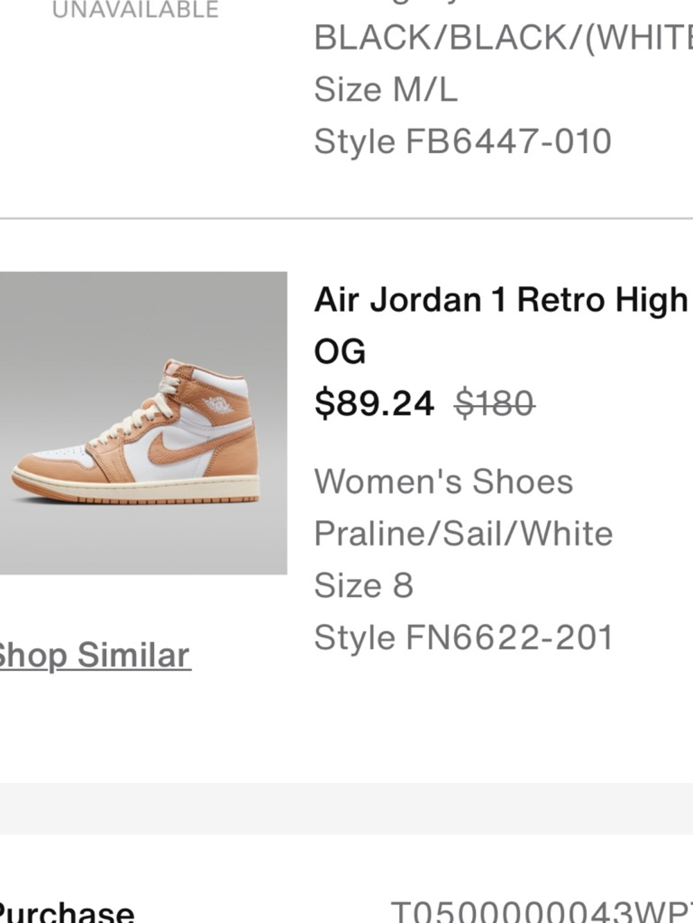 Jordan Air 1 Retro High OG Praline/White Women's Sneaker